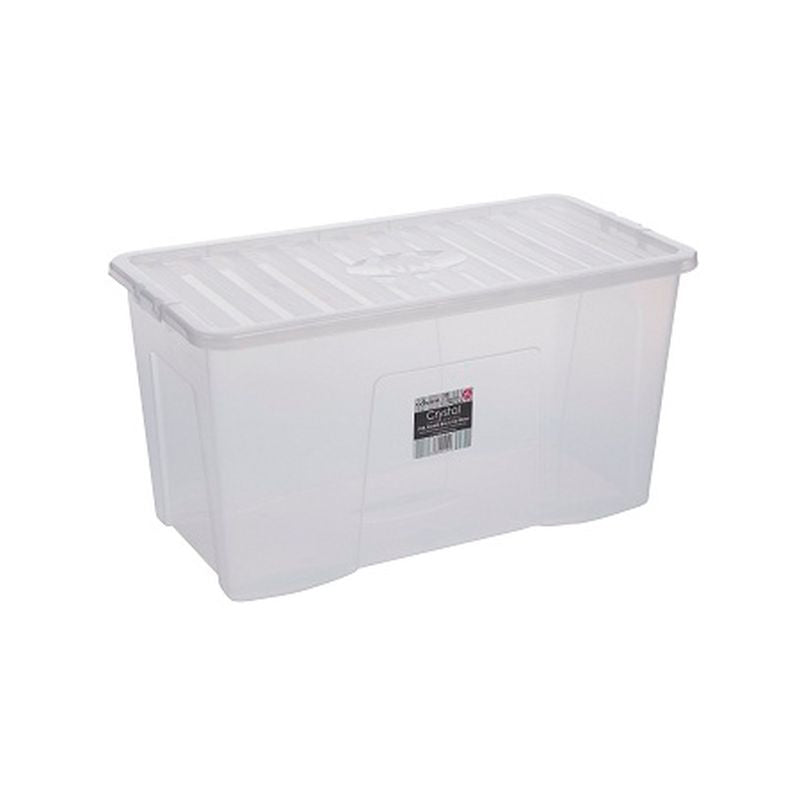 Plastic Storage Box 110 Litres Extra Large - Clear Crystal by Wham