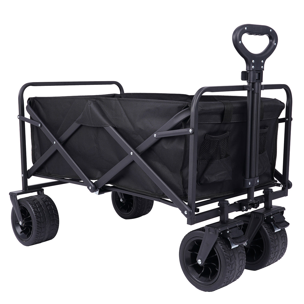 Essentials Folding Camping Festival Trolley Black - 150L by Go Beyond
