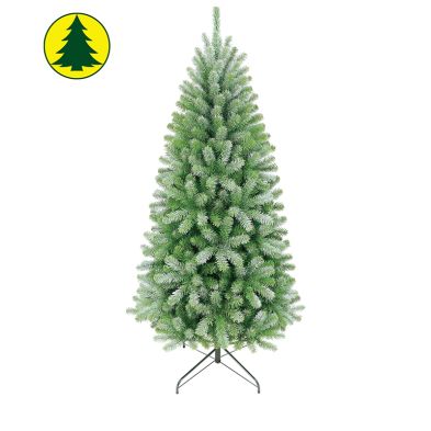 6ft Norway Spruce Christmas Tree Artificial - White Frosted Green 766 Tips