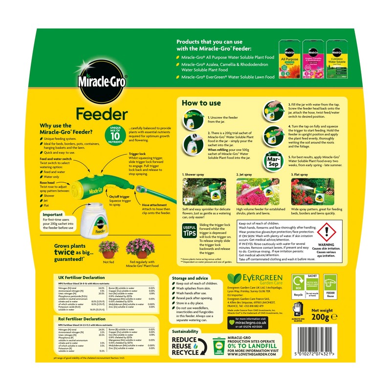 Miracle Gro Plant Spray Feeder