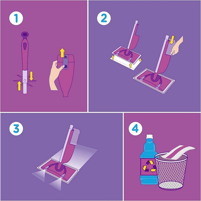 Flash Power Spray Mop Solution Floor Cleaner Citrus Fresh 1.25L