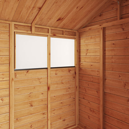 Mercia Woodsman 12' 3" x 6' 3" Apex Combi Greenhouse Shed - Premium Dip Treated Shiplap- Styrene Windows