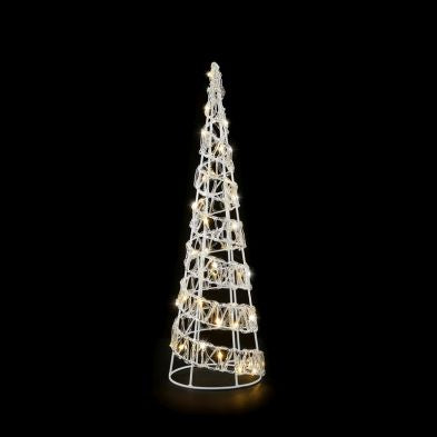 2ft Spiral Christmas Tree Light Feature with LED Lights Warm White