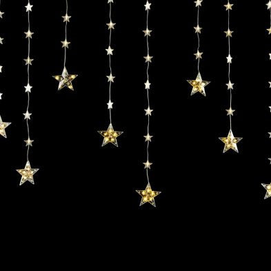 Christmas Curtain Light Multifunction Warm White Outdoor 120 LED - 1.65m by Astralis