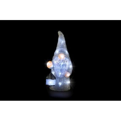 Acryllic Gonk Christmas Light White LED - 40cm