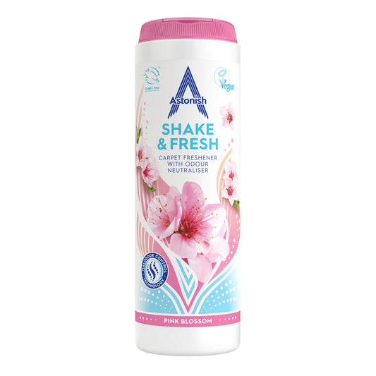 Astonish Shake and Fresh Carpet Freshener Pink Blossom - 350g