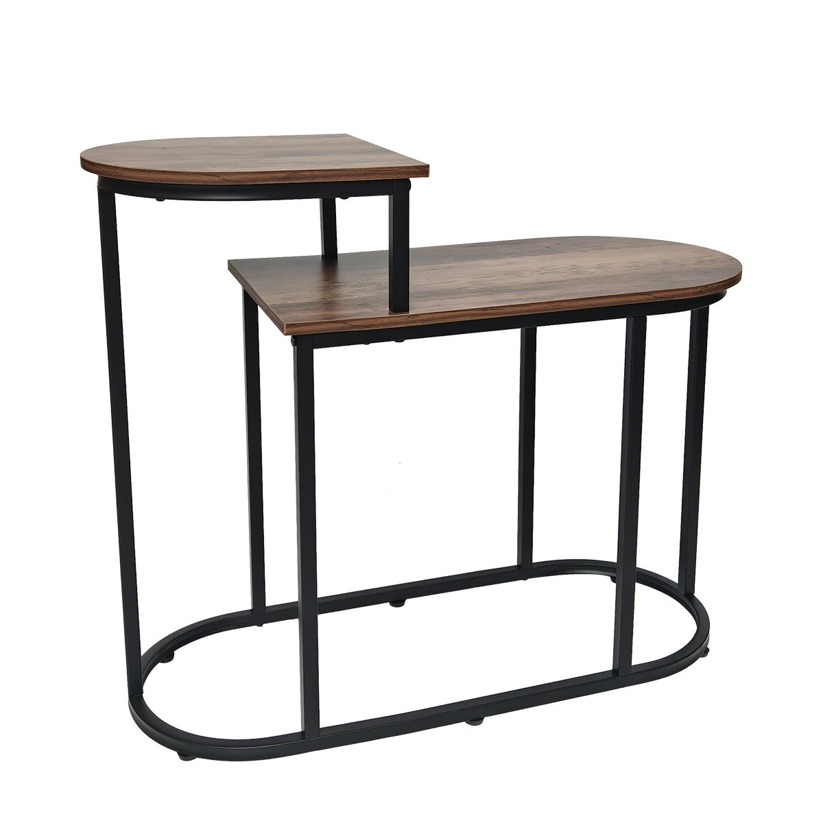 Brooklyn Side Table Dark Brown 1 Shelf