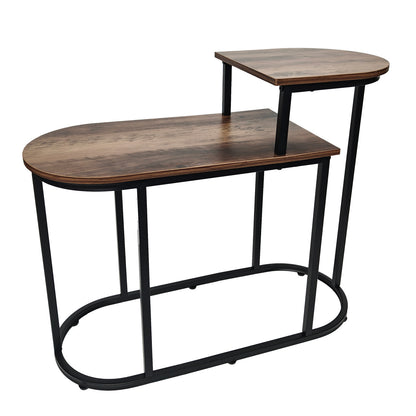 Brooklyn Side Table Dark Brown 1 Shelf