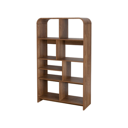 Copenhagen Tall Bookcase Dark Brown 9 Shelves