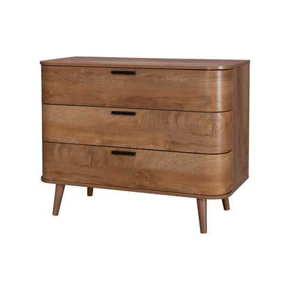 Copenhagen Chest of Drawers Dark Brown 3 Drawers