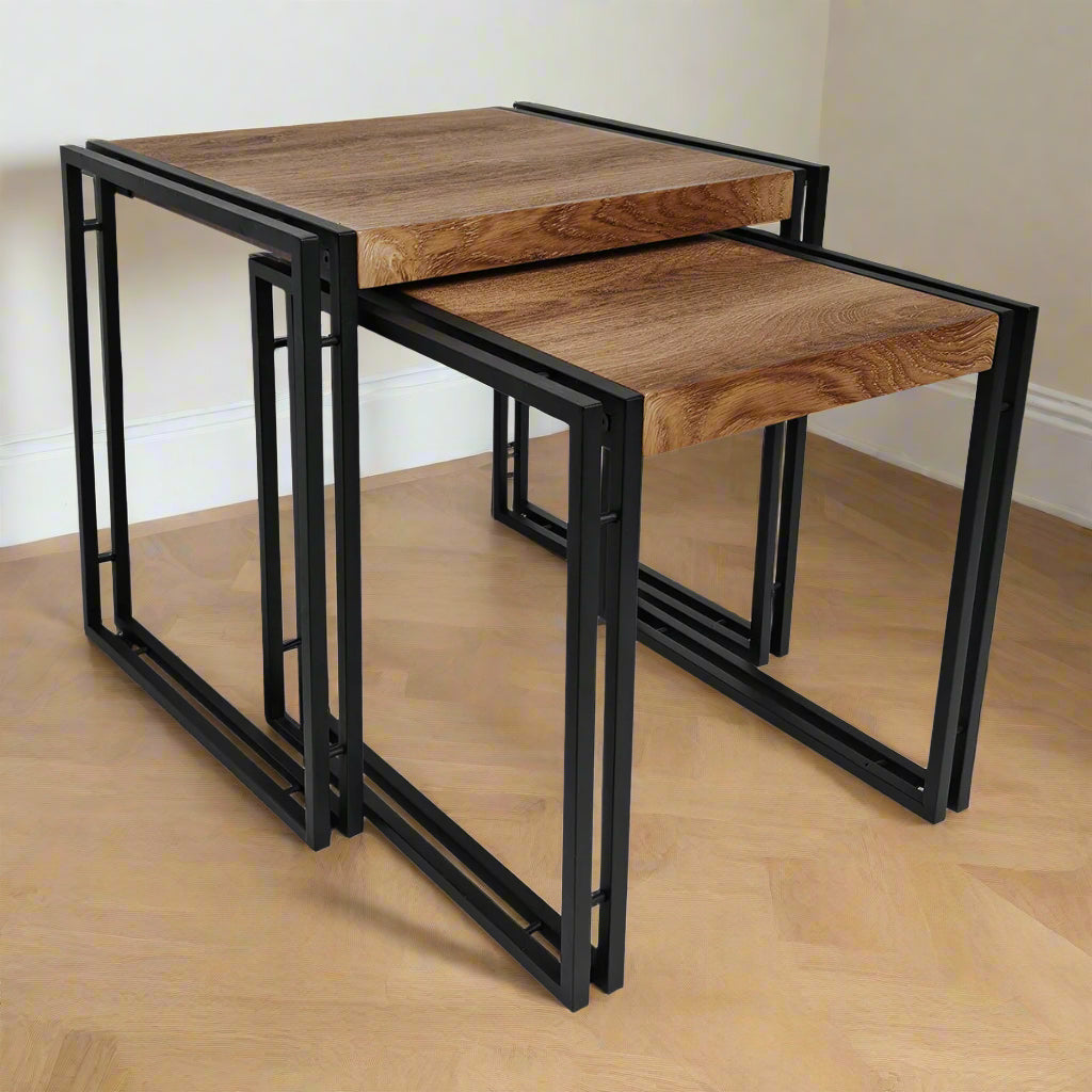 Brooklyn Nest of Tables Black & Brown