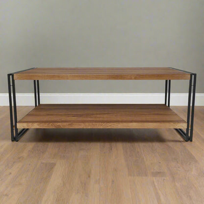 Brooklyn Coffee Table Black & Brown 1 Shelf