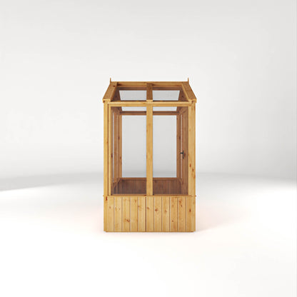 Mercia Woodsman 4' 3" x 6' 1" Apex Greenhouse - Premium Dip Treated Shiplap- Styrene Windows