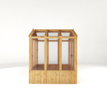 Mercia Woodsman 6' 3" x 6' 1" Apex Greenhouse - Premium Dip Treated Shiplap- Polycarbonate Windows