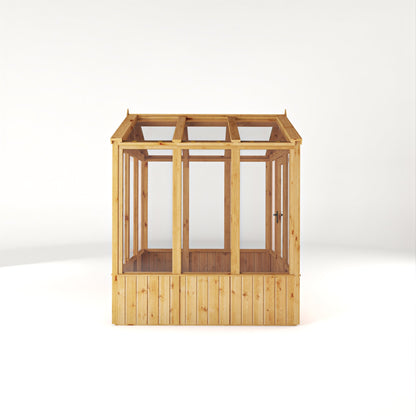 Mercia Woodsman 6' 3" x 6' 1" Apex Greenhouse - Premium Dip Treated Shiplap- Glass Windows