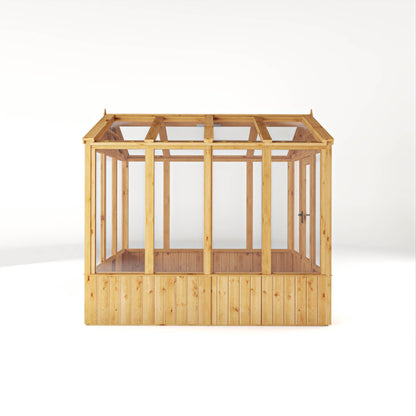 Mercia Woodsman 8' 2" x 6' 1" Apex Greenhouse - Premium Dip Treated Shiplap- Styrene Windows