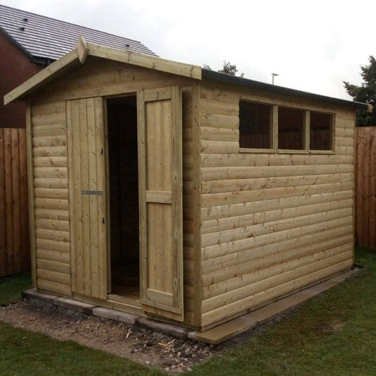 Apex Garden Shed 10ft long x 8 ft wide by Churnet Valley - APEX10X8