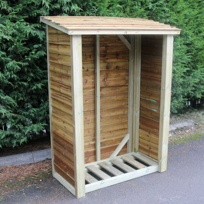 Heavy Duty Garden Log 120cm wide 60cm deep Store by Churnet Valley - LSOP6X4