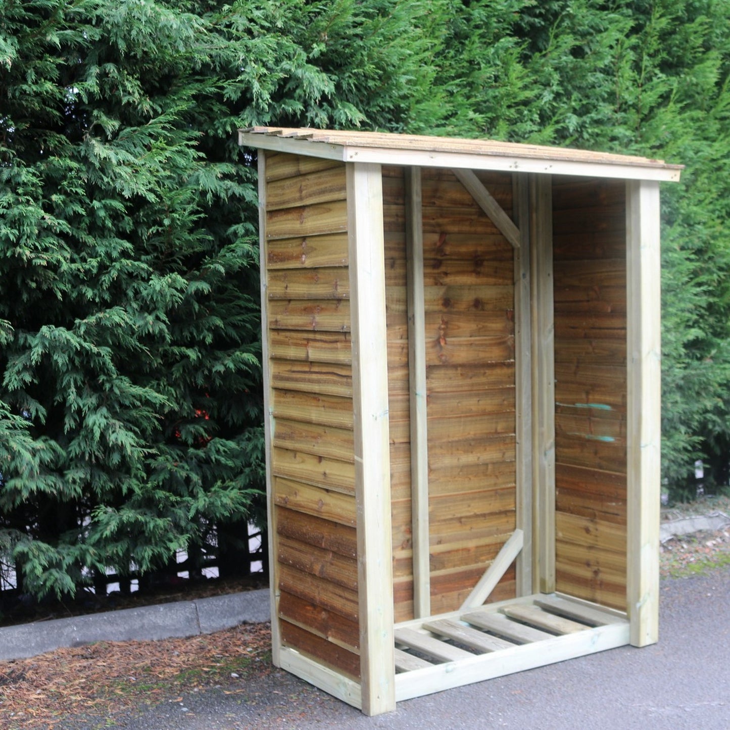 Heavy Duty Garden Log 120cm wide 60cm deep Store by Churnet Valley - LSOP6X4