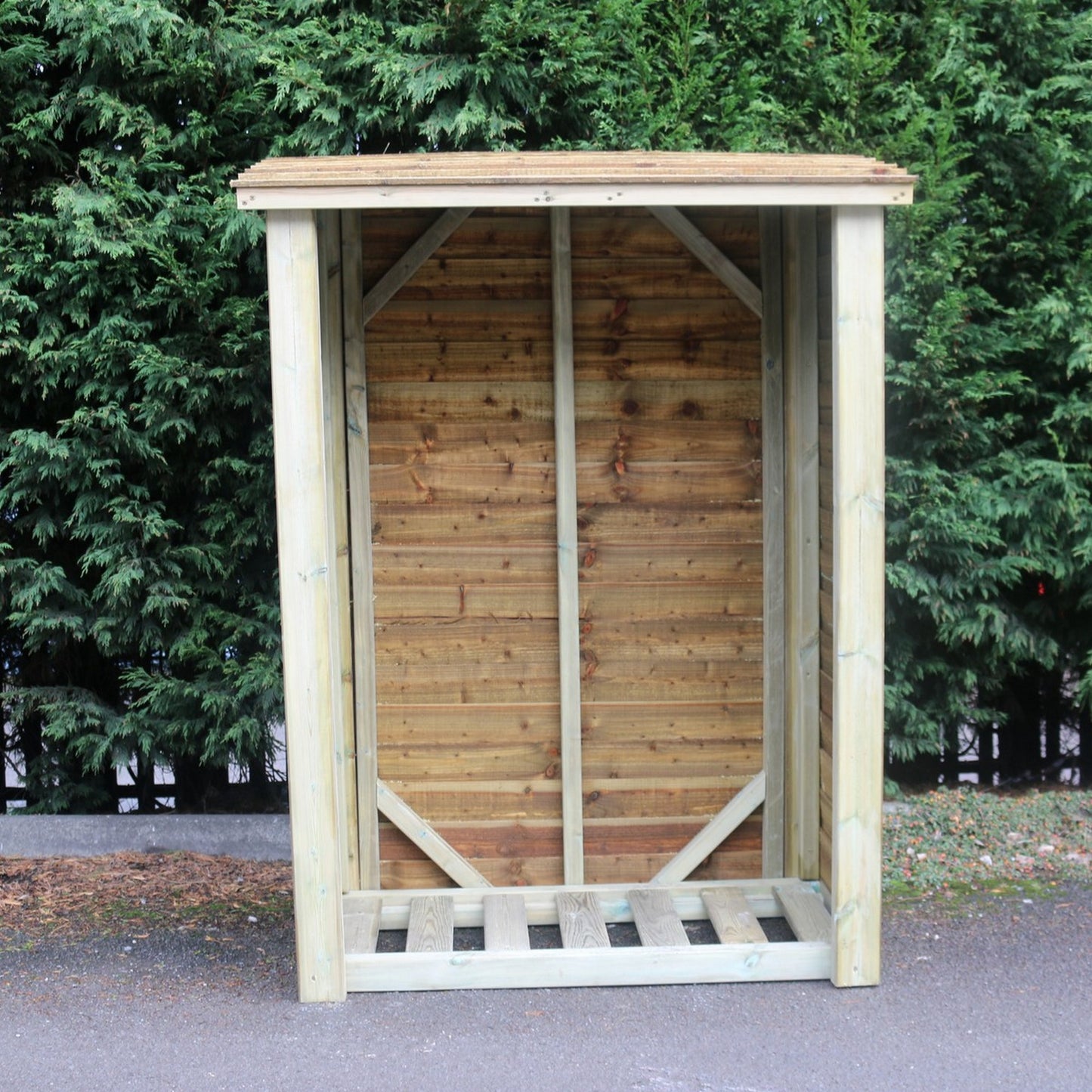 Heavy Duty Garden Log 120cm wide 60cm deep Store by Churnet Valley - LSOP6X4