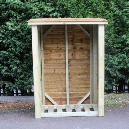 Heavy Duty Garden Log 120cm wide 60cm deep Store by Churnet Valley - LSOP6X4