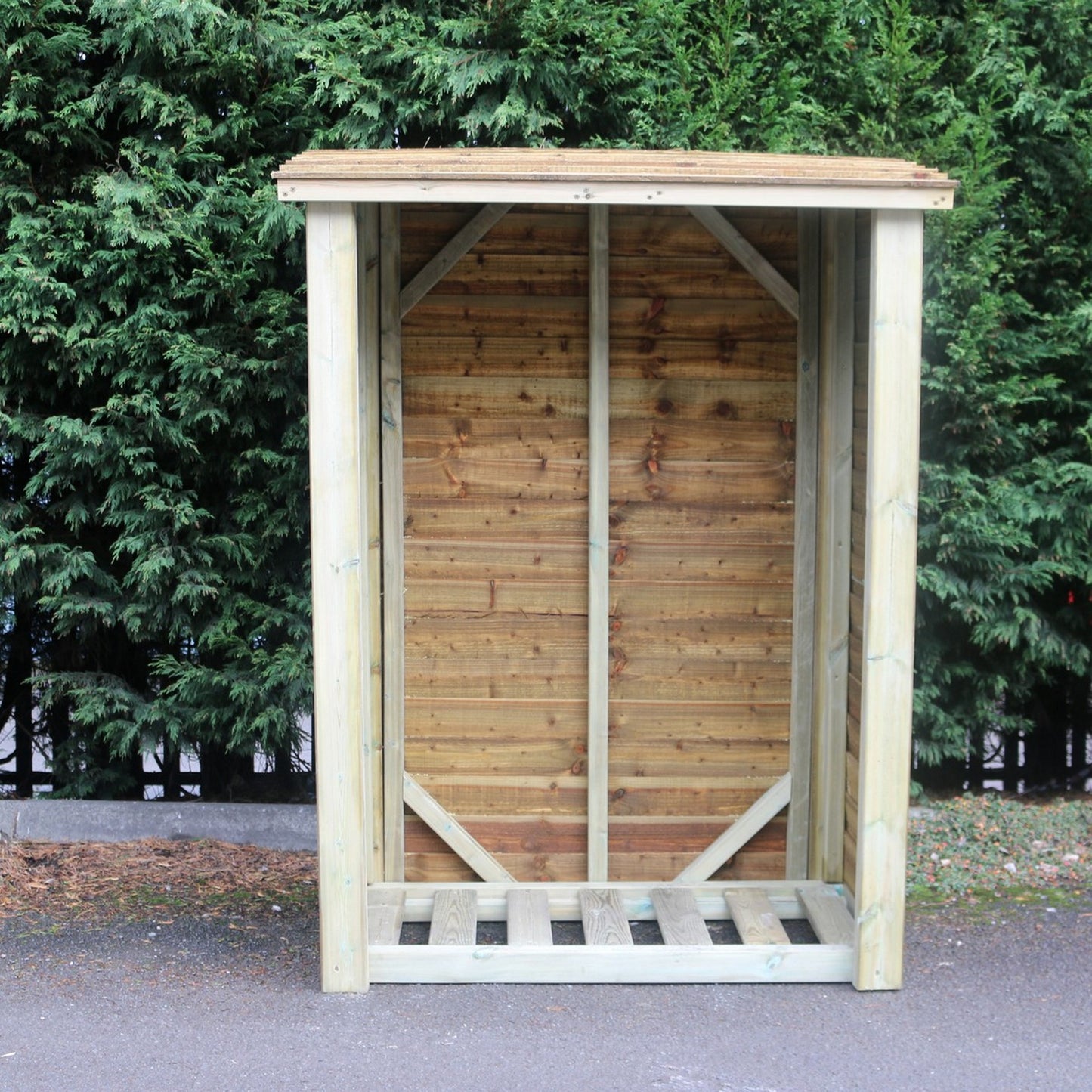 Heavy Duty Garden Log 120cm wide 60cm deep Store by Churnet Valley - LSOP6X4