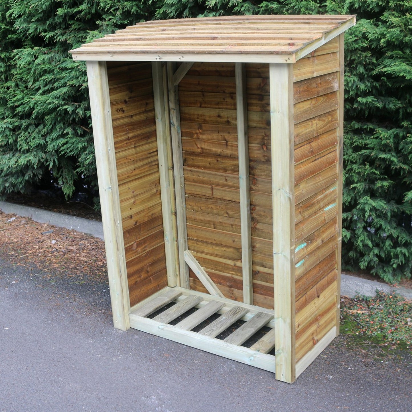 Heavy Duty Garden Log 120cm wide 60cm deep Store by Churnet Valley - LSOP6X4