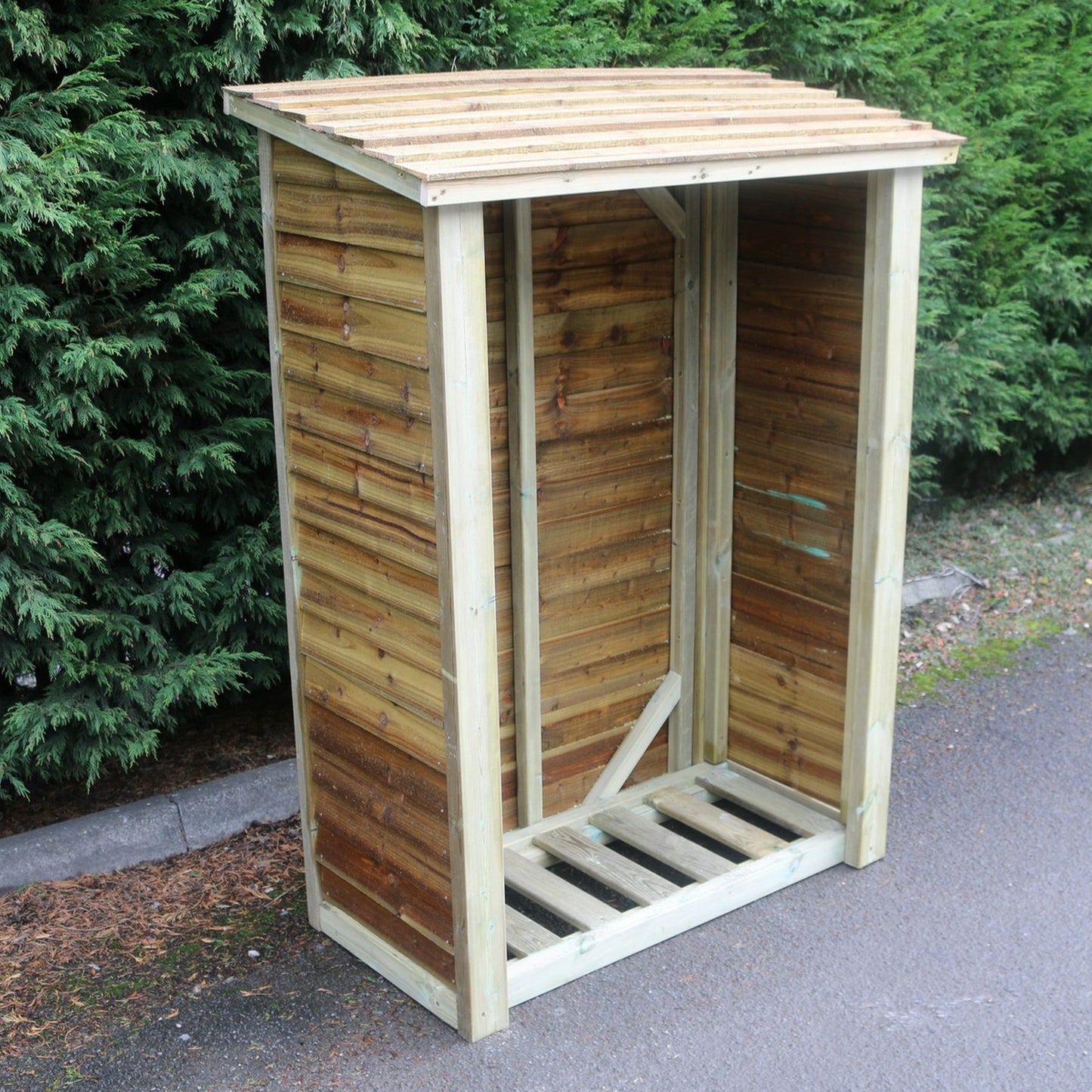 Heavy Duty Garden Log 120cm wide 60cm deep Store by Churnet Valley - LSOP6X4