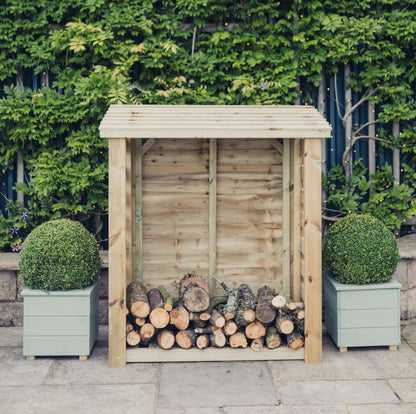 Heavy Duty Garden Log 150cm wide x 60cm deep Store by Churnet Valley - LSOP4X5
