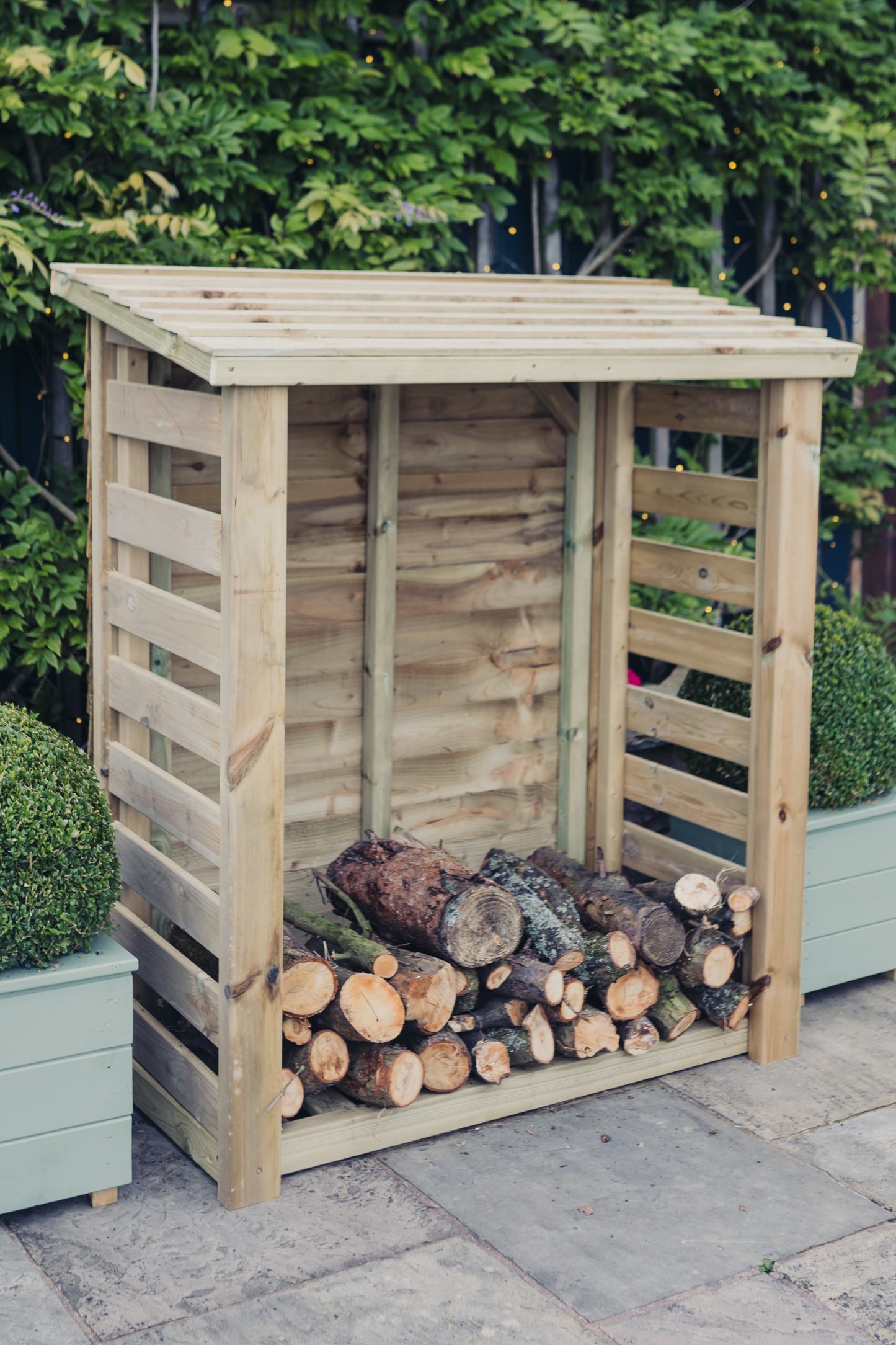 Heavy Duty Garden Log 150cm wide x 60cm deep Store by Churnet Valley - LSOP4X5