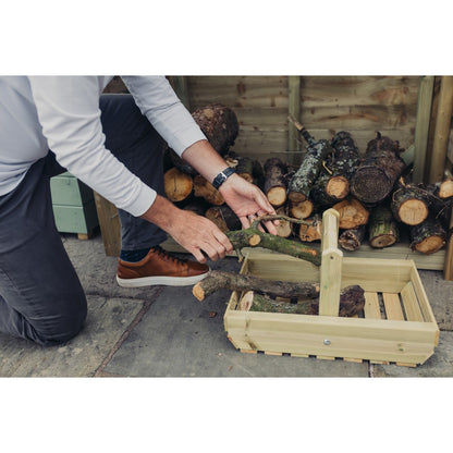 Heavy Duty Garden Log Store 120cm wide x 60cm deep by Churnet Valley - LSOP5X4