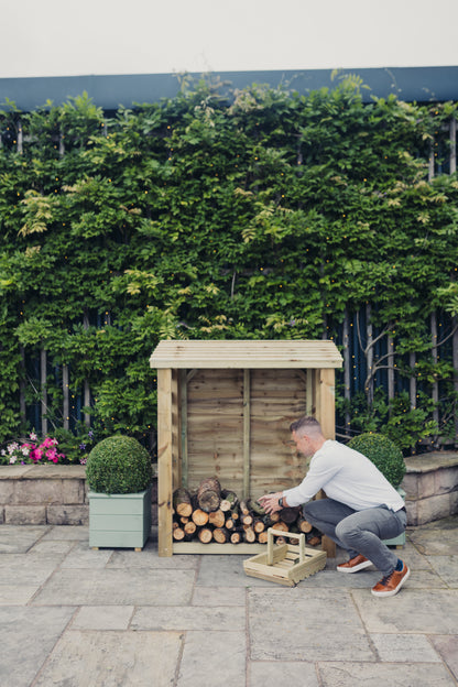 Heavy Duty Garden Log 150cm wide x 60cm deep Store by Churnet Valley - LSOP4X5