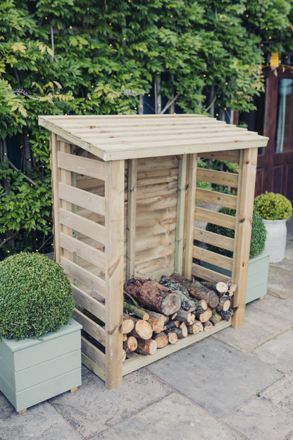 Heavy Duty Garden Log 150cm wide x 60cm deep Store by Churnet Valley - LSOP4X5