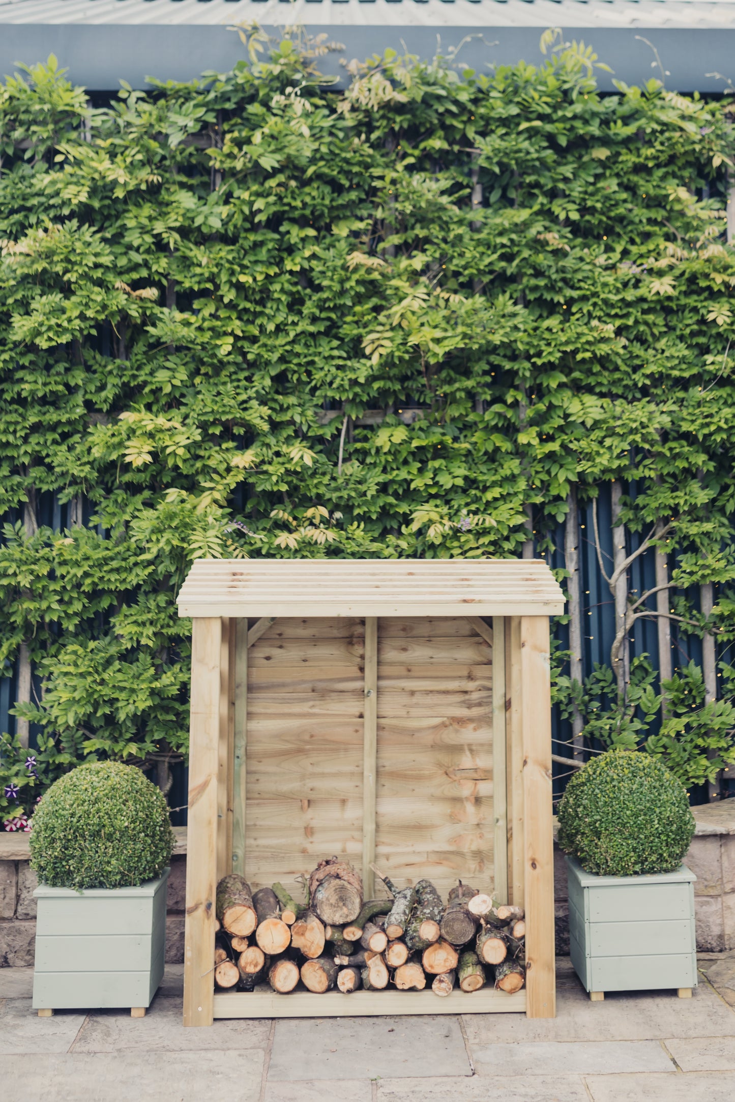 Heavy Duty Garden Log 150cm wide x 60cm deep Store by Churnet Valley - LSOP4X5