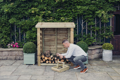 Heavy Duty Garden Log 150cm wide x 60cm deep Store by Churnet Valley - LSOP4X5