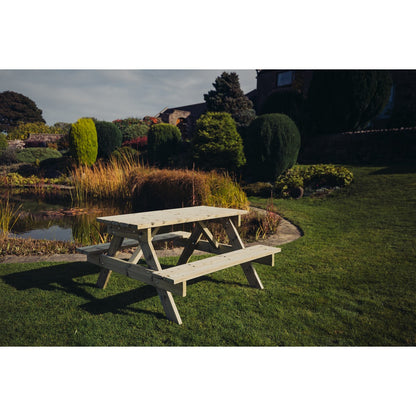 Traditional Garden Picnic Table by Churnet Valley - 4 Seats - PT101