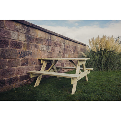 Traditional Garden Picnic Table by Churnet Valley - 4 Seats - PT101