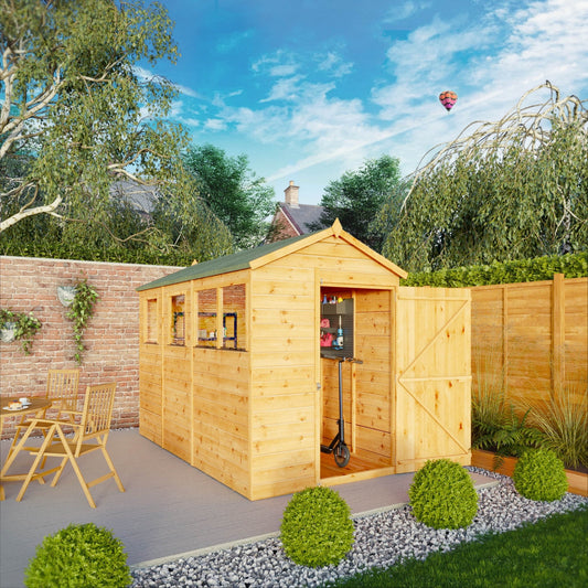 Mercia Modular 10' 3" x 5' 2" Apex Shed - Premium Dip Treated Shiplap