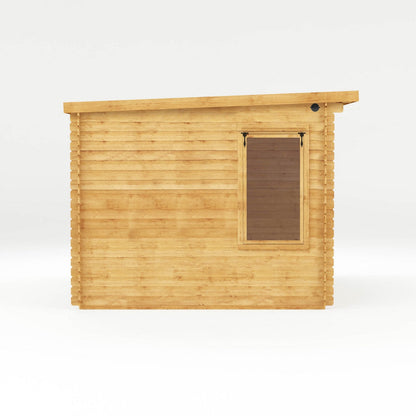 Mercia Contemporary 10' 11" x 13' 6" Pent Log Cabin - Premium 19mm Cladding Loglap