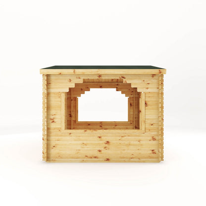 Mercia Contemporary 9' 11" x 10' 3" Apex Log Cabin Gazebo - Premium 28mm Cladding Loglap