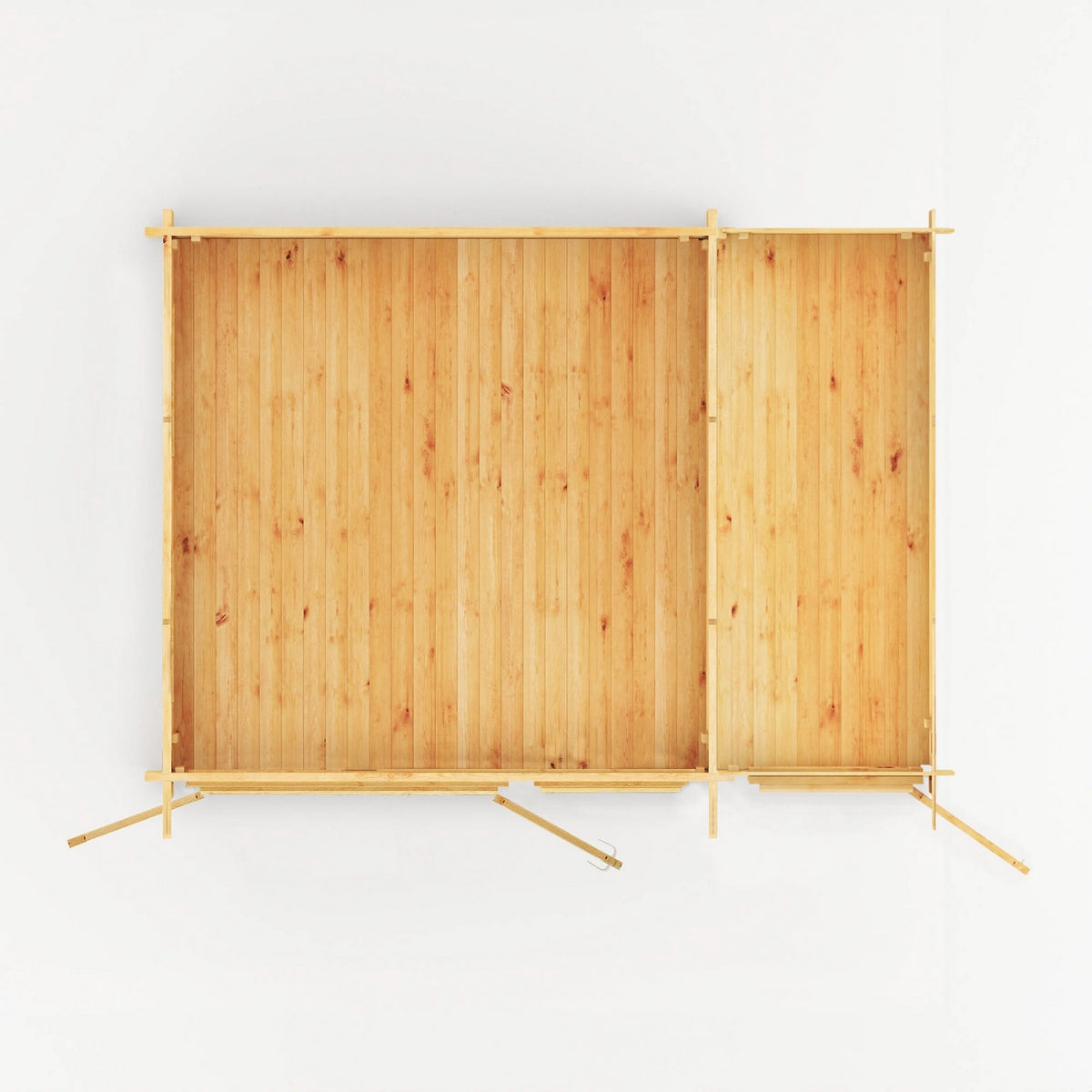 Mercia Elite 10' 11" x 13' 6" Pent Log Cabin - Premium 28mm Cladding Loglap