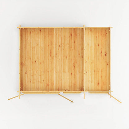 Mercia Elite 10' 11" x 13' 6" Pent Log Cabin - Premium 28mm Cladding Loglap