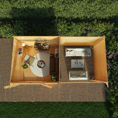 Mercia Elite 10' 11" x 19' 4" Pent Log Cabin - Premium 28mm Cladding Loglap