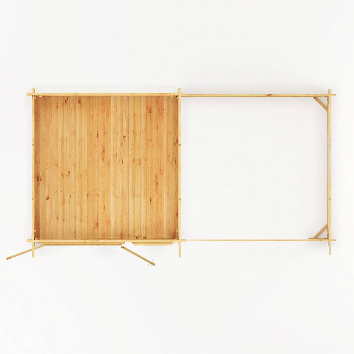 Mercia Elite 10' 11" x 19' 4" Pent Log Cabin - Premium 28mm Cladding Loglap