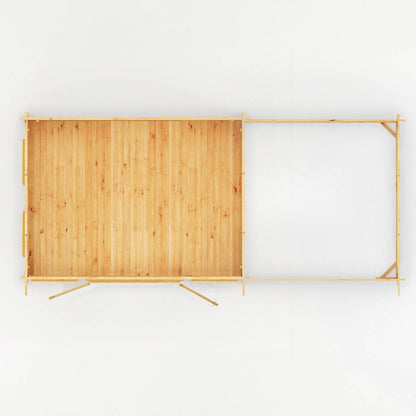 Mercia Studio 10' 11" x 22' 8" Pent Log Cabin - Premium 28mm Cladding Loglap