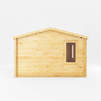 Mercia Elite 13' 7" x 16' 11" Apex Log Cabin - Premium 28mm Cladding Loglap