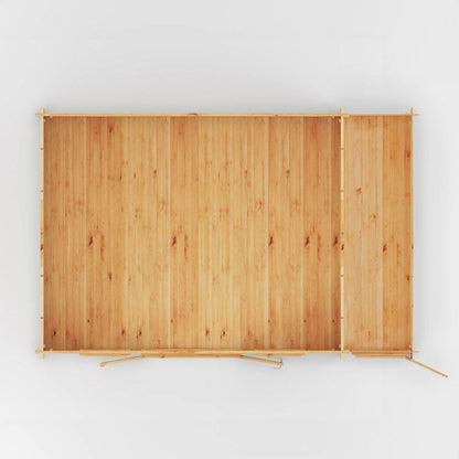 Mercia Studio 13' 7" x 20' 2" Apex Log Cabin - Premium 28mm Cladding Loglap