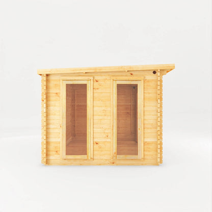 Mercia Studio 9' 3" x 12' 6" Pent Log Cabin - Premium 34mm Cladding Loglap