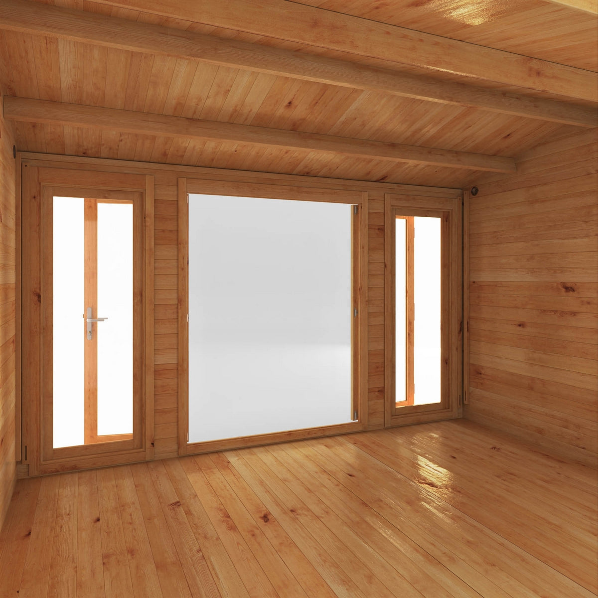 Mercia Studio 10' 3" x 16' 11" Apex Log Cabin - Premium 34mm Cladding Loglap