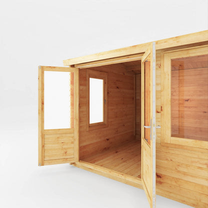 Mercia Elite 10' 3" x 13' 7" Pent Log Cabin - Premium 44mm Cladding Loglap